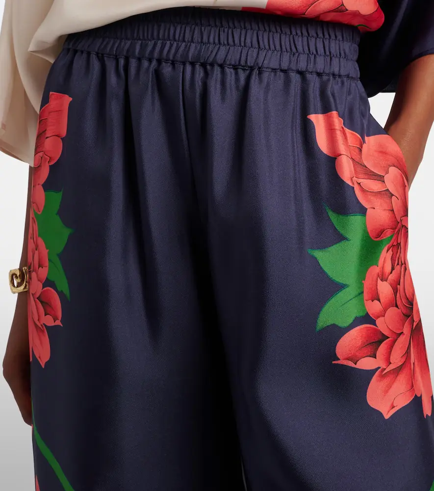 La DoubleJ Floral silk palazzo pants | Thumbnail 2 La DoubleJ Floral silk palazzo pants | Thumbnail 2