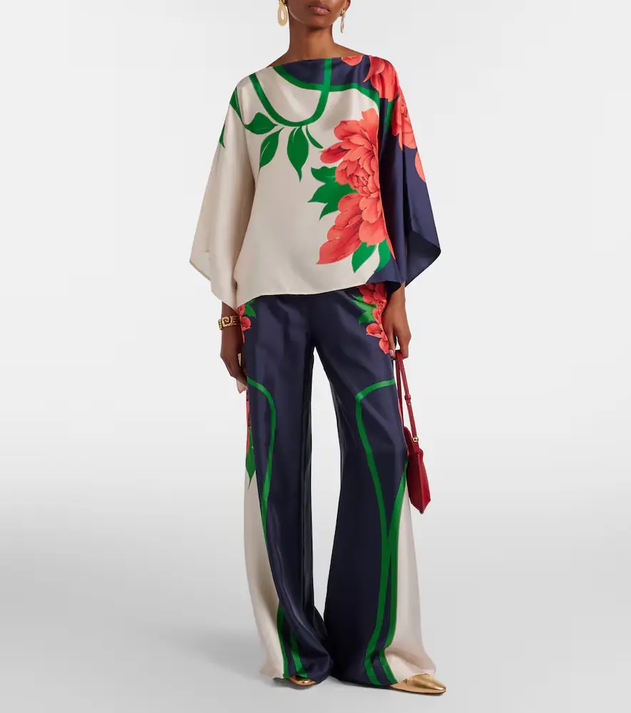 La DoubleJ Floral silk palazzo pants | Thumbnail 5 La DoubleJ Floral silk palazzo pants | Thumbnail 5