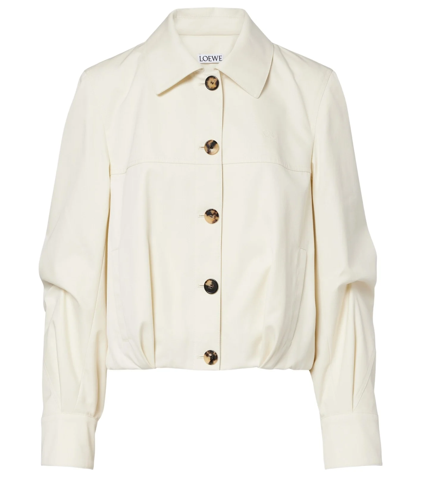 Cotton and silk blouson jacket