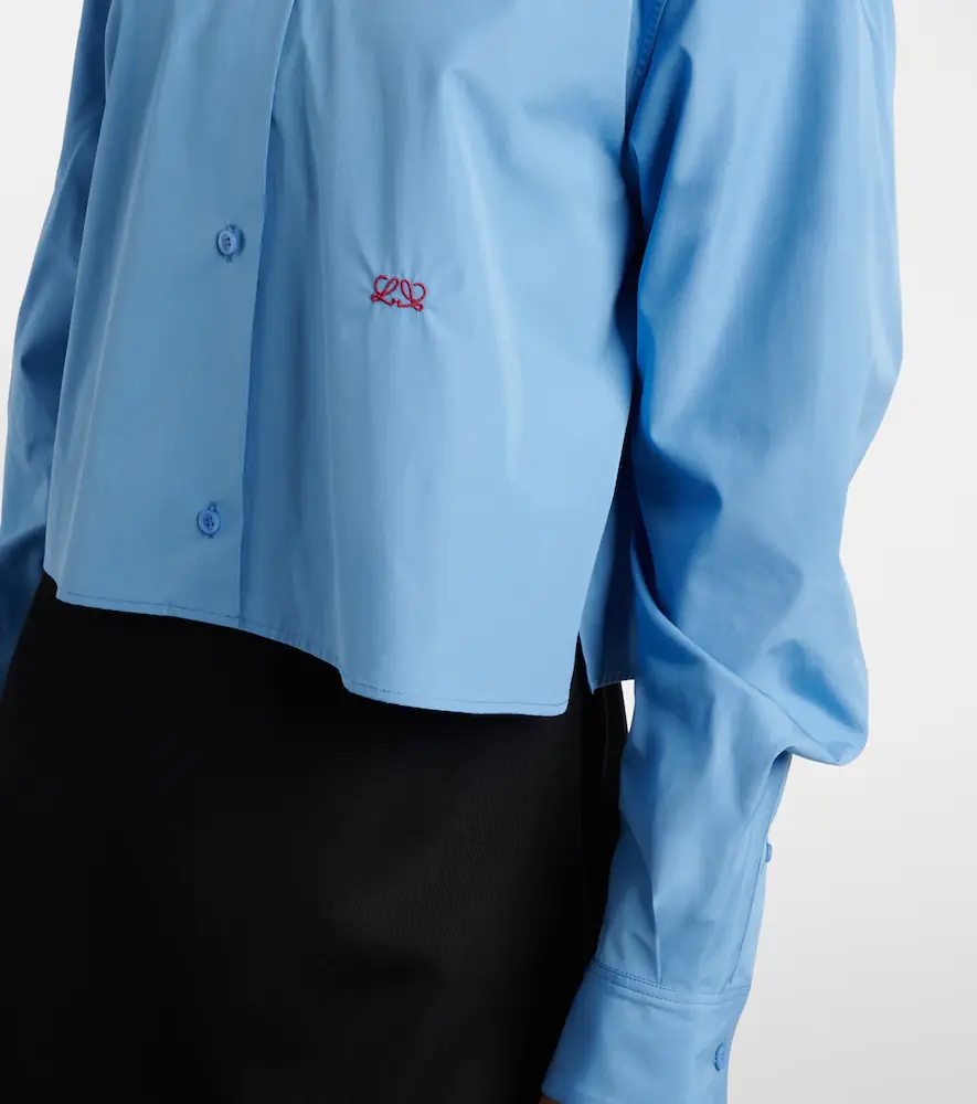Loewe Anagram embroidered cotton shirt | Thumbnail 3