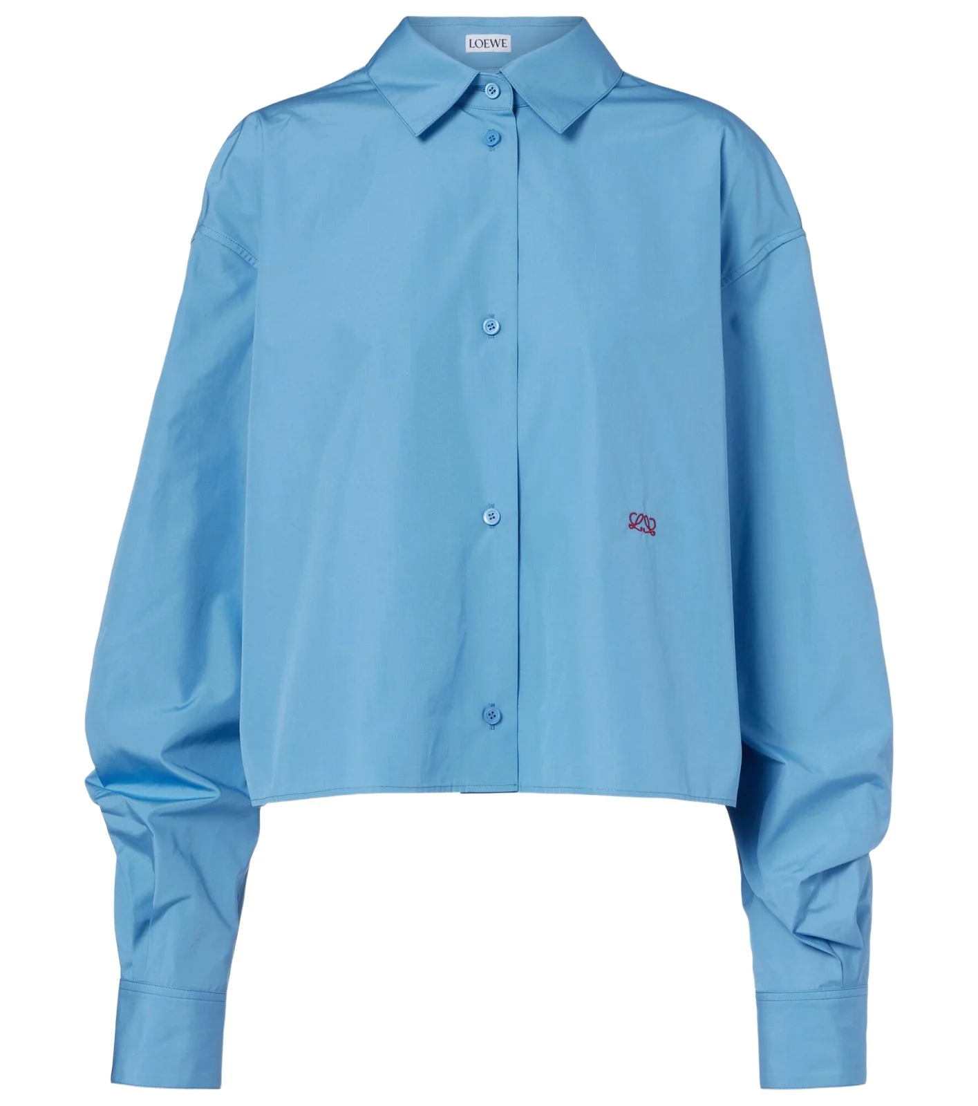 Anagram embroidered cotton shirt