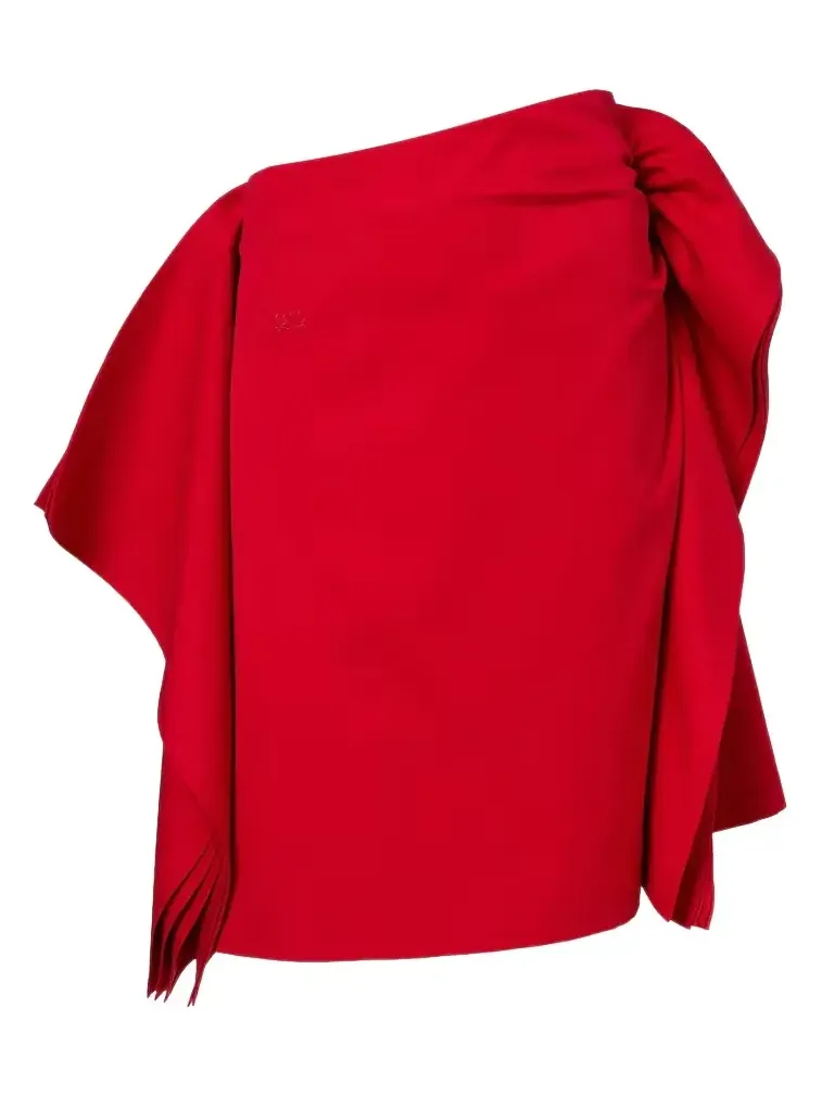Loewe Cotton and silk gabardine miniskirt