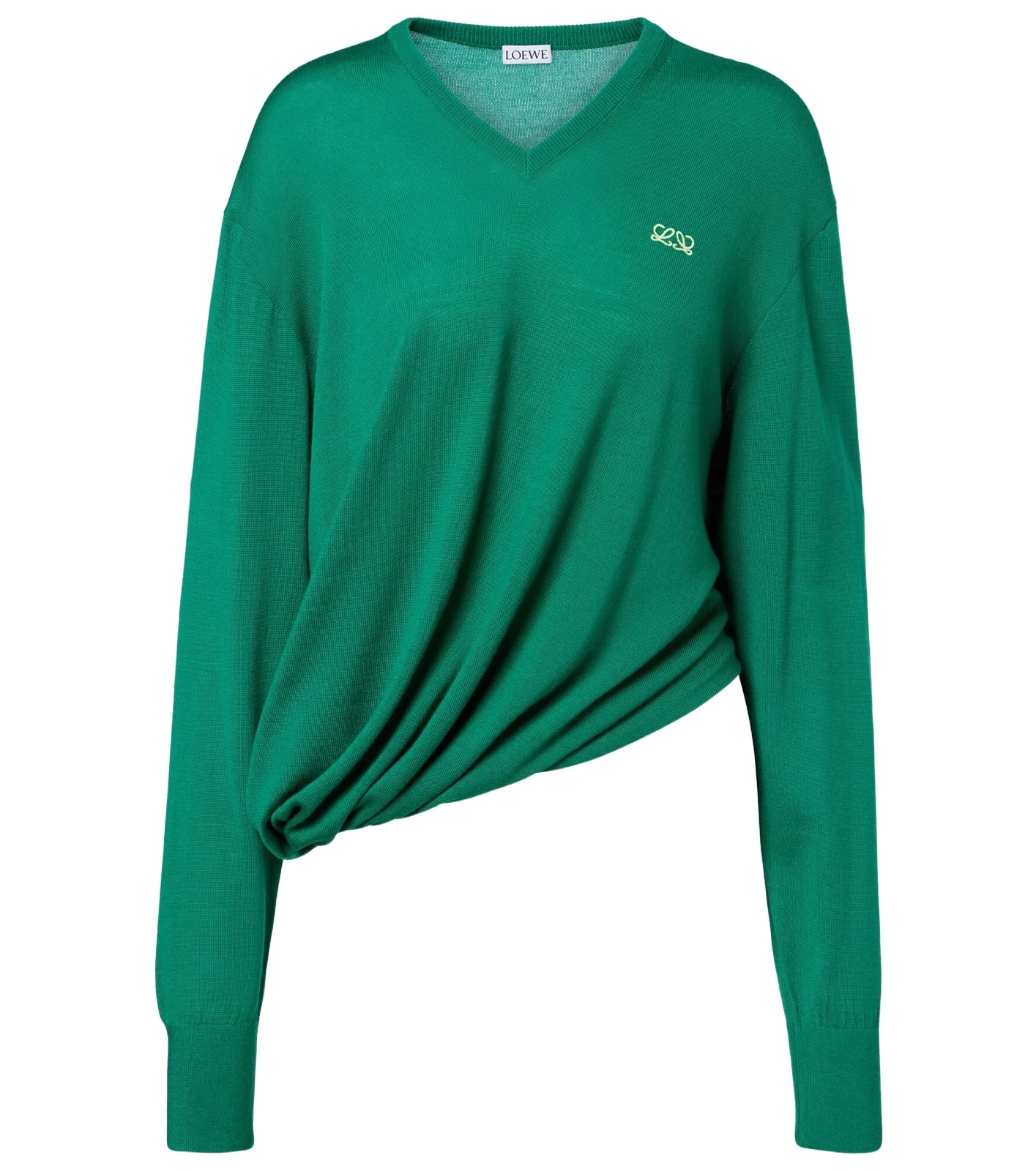 Double L asymmetric wool sweater Double L asymmetric wool sweater