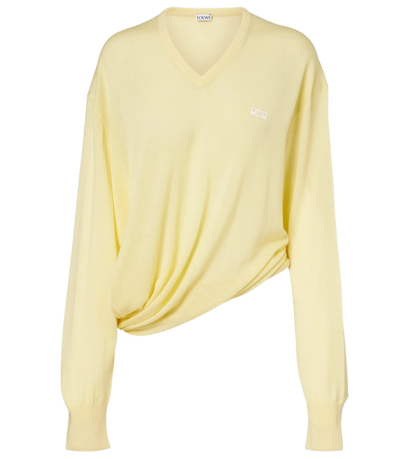 Double L asymmetric wool sweater Double L asymmetric wool sweater