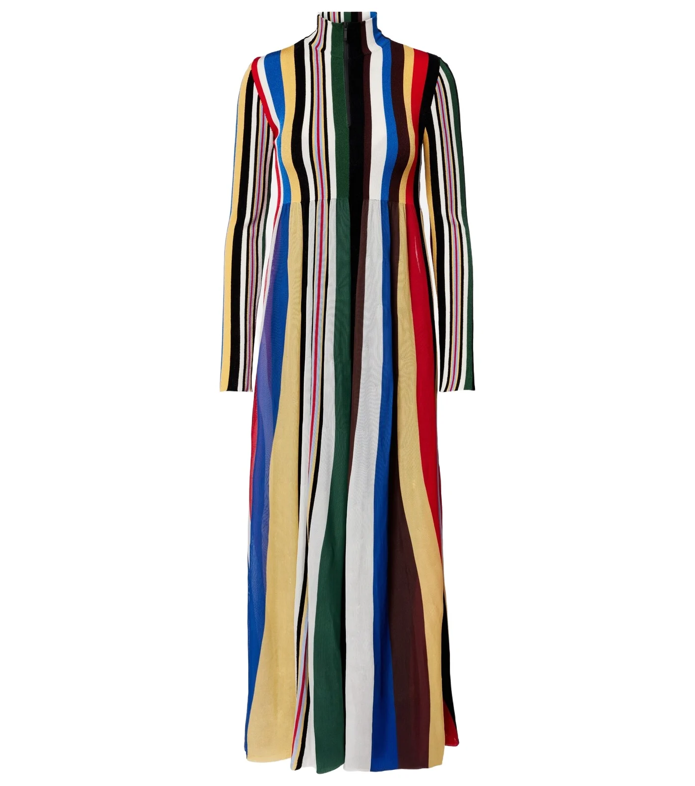 Ribbed-knit striped maxi dress Ribbed-knit striped maxi dress
