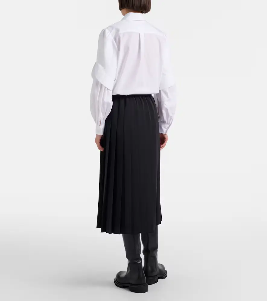 Junya Watanabe Pleated midi skirt | Thumbnail 4 Junya Watanabe Pleated midi skirt | Thumbnail 4