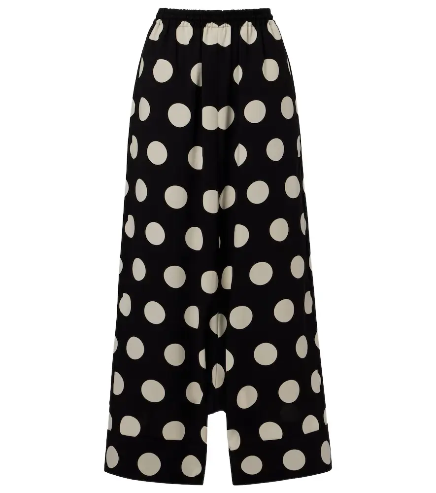 Junya Watanabe Polka-dot wide-leg pants
