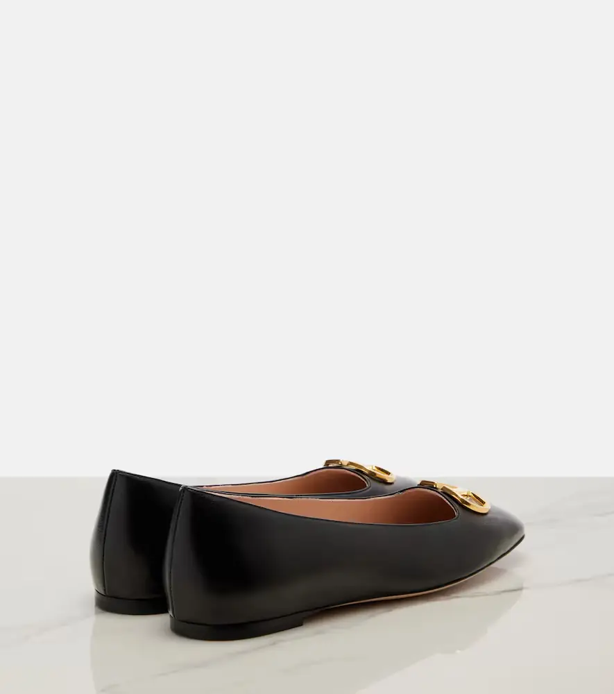Valentino Garavani VLogo leather ballet flats | Thumbnail 4 Valentino Garavani VLogo leather ballet flats | Thumbnail 4