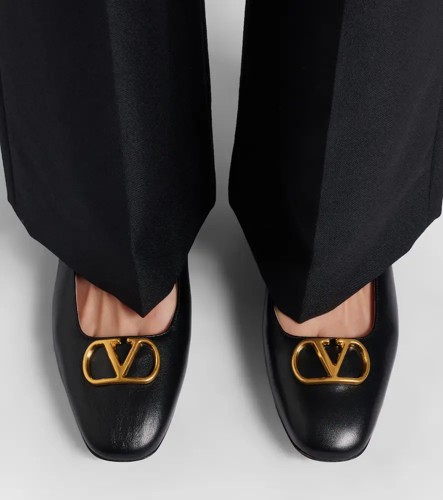 Valentino Garavani VLogo leather ballet flats | Thumbnail 5 Valentino Garavani VLogo leather ballet flats | Thumbnail 5