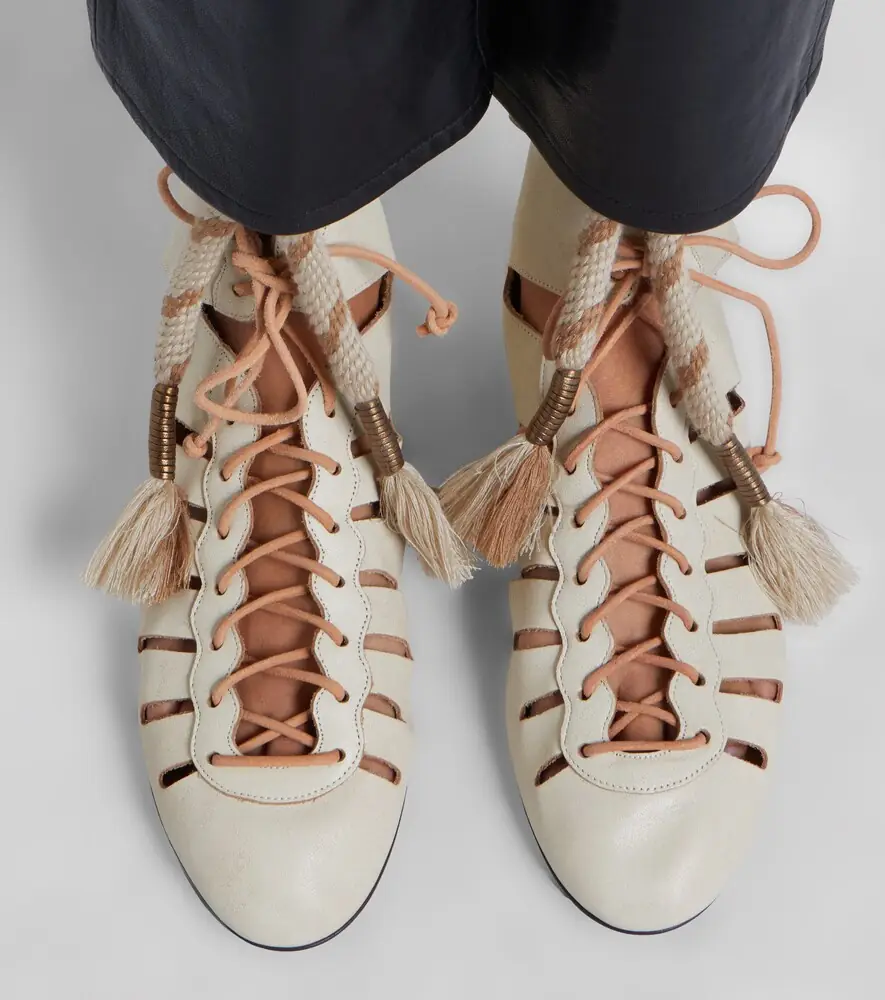 Isabel Marant Liade leather lace-up ankle boots | Thumbnail 6