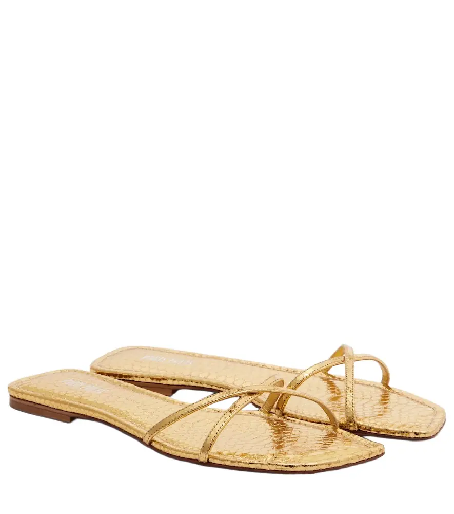 Paris Texas Biarritz metallic leather sandals | Image 1 Paris Texas Biarritz metallic leather sandals | Image 1