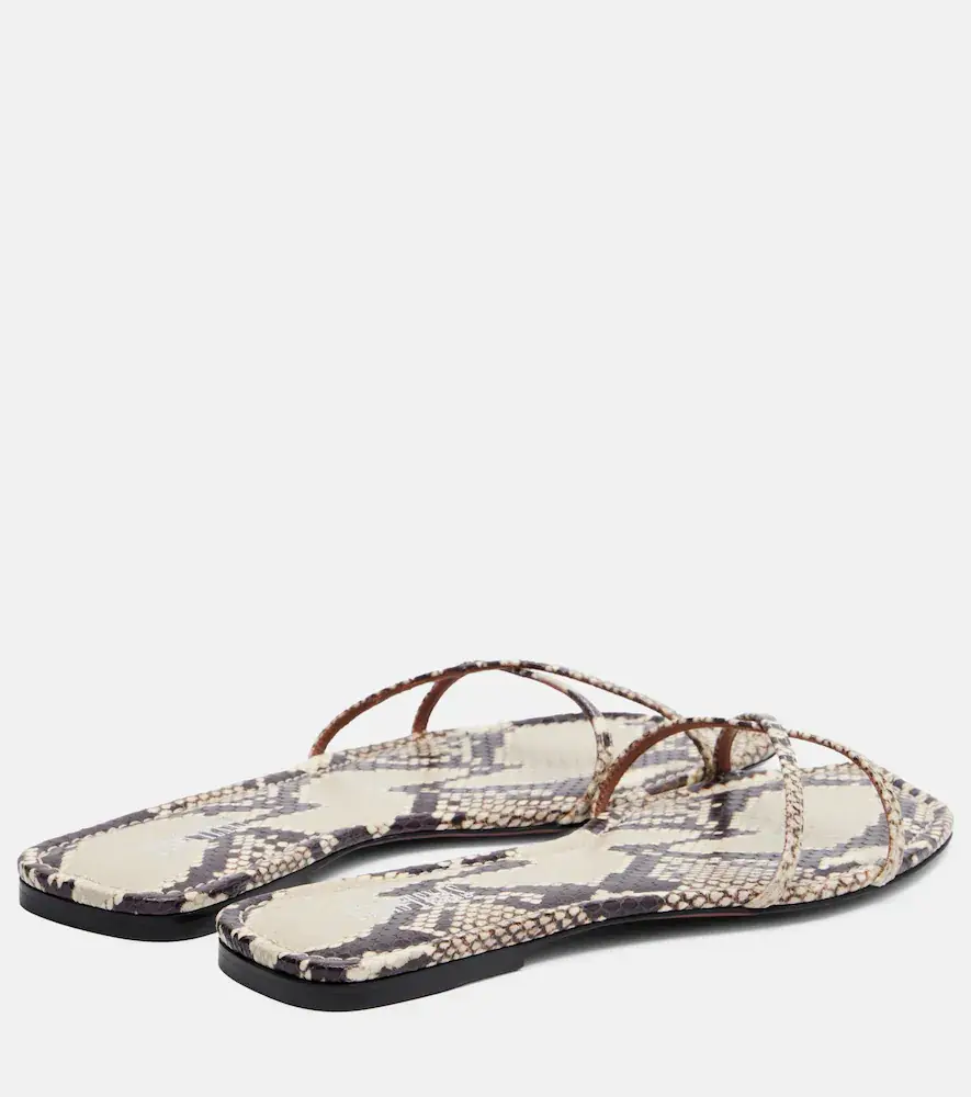 Paris Texas Biarritz snake-effect leather sandals | Thumbnail 2 Paris Texas Biarritz snake-effect leather sandals | Thumbnail 2