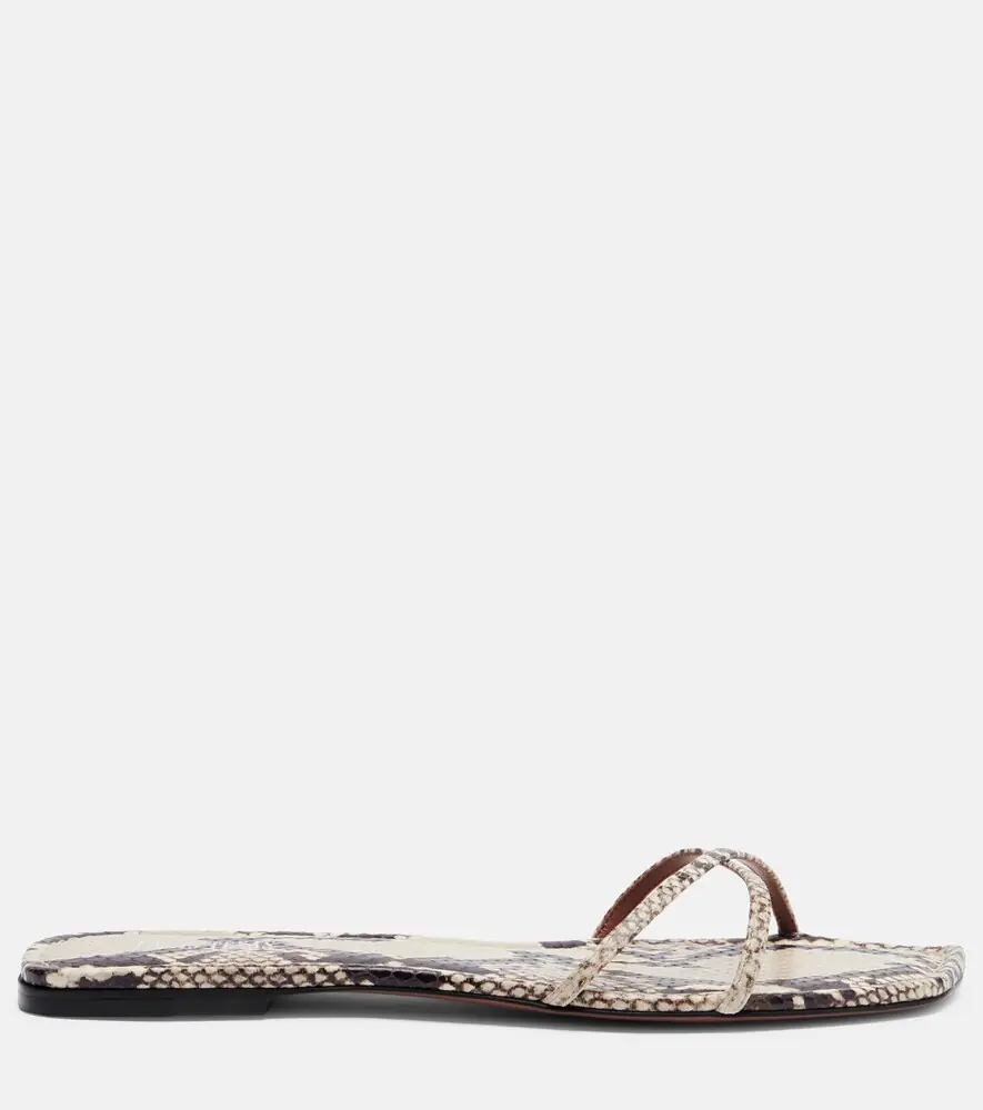 Paris Texas Biarritz snake-effect leather sandals | Thumbnail 4 Paris Texas Biarritz snake-effect leather sandals | Thumbnail 4