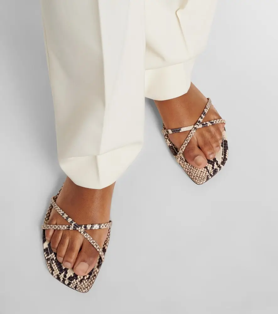 Paris Texas Biarritz snake-effect leather sandals | Thumbnail 5 Paris Texas Biarritz snake-effect leather sandals | Thumbnail 5