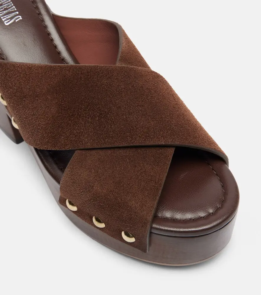 Paris Texas Marisol suede platform mules | Thumbnail 4 Paris Texas Marisol suede platform mules | Thumbnail 4