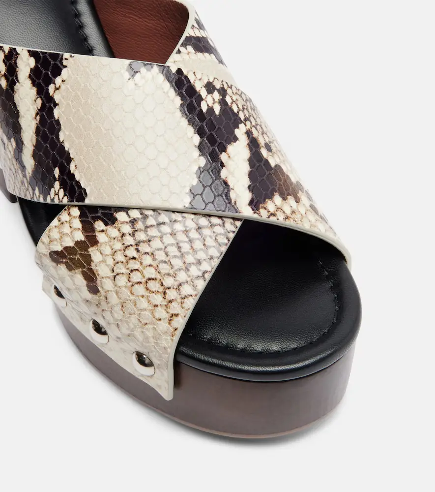 Paris Texas Marisol snake-effect leather platform sandals | Thumbnail 3 Paris Texas Marisol snake-effect leather platform sandals | Thumbnail 3