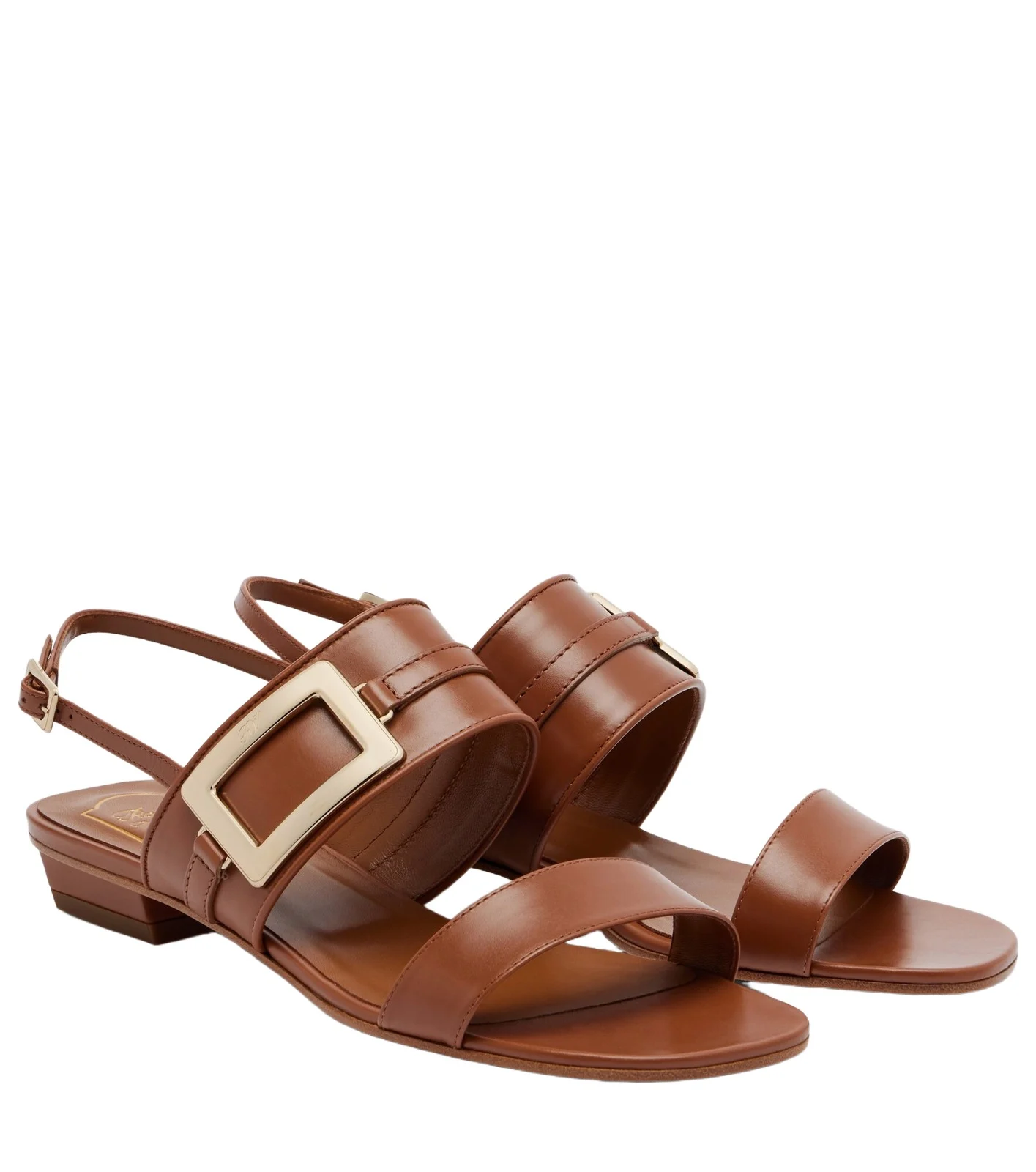 Belle Vivier leather slingback sandals