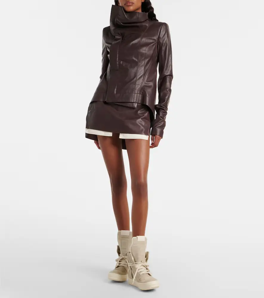 Rick Owens Temple Geobasket suede high-top sneakers | Thumbnail 5