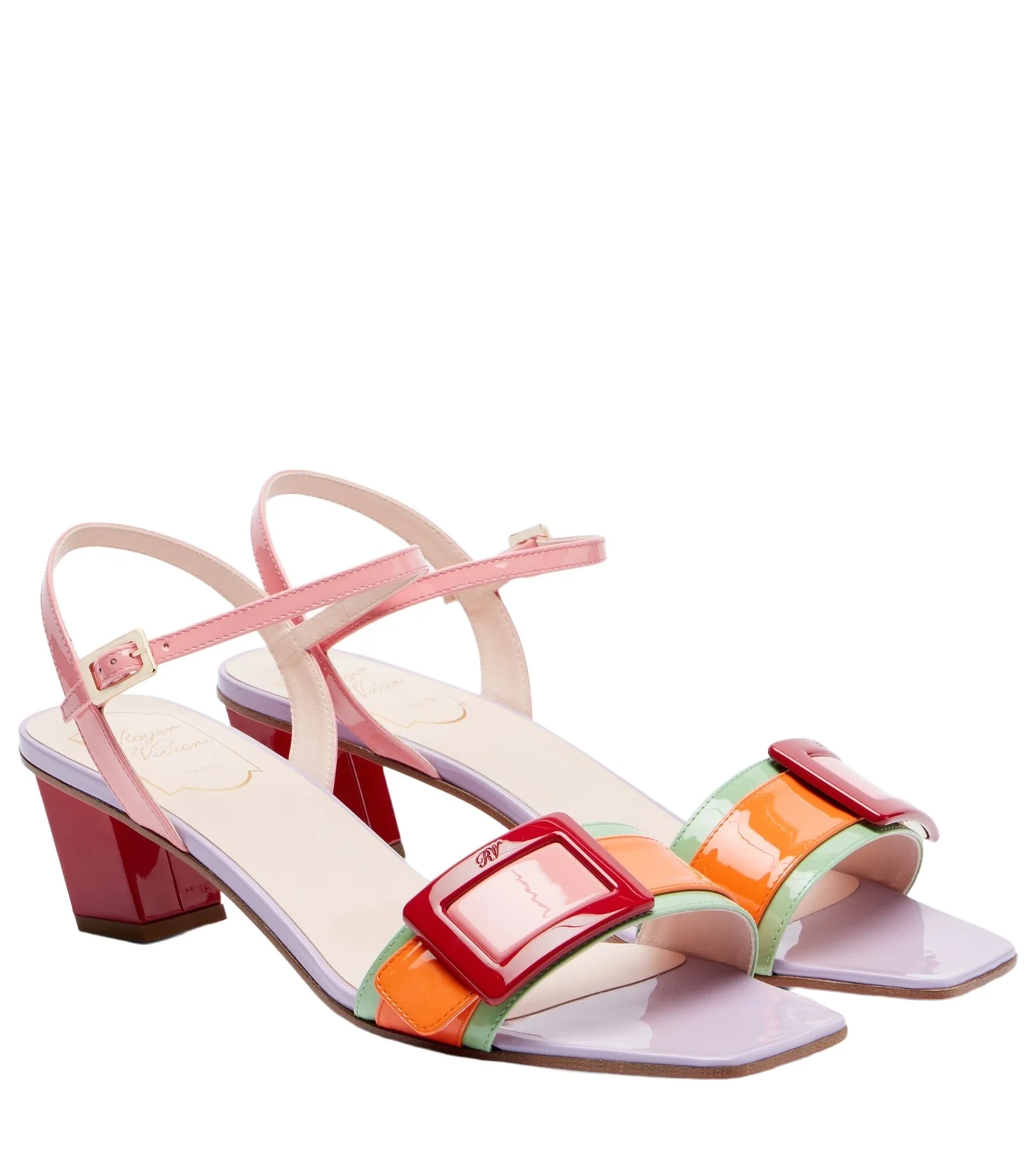 Belle Vivier patent leather sandals Belle Vivier patent leather sandals