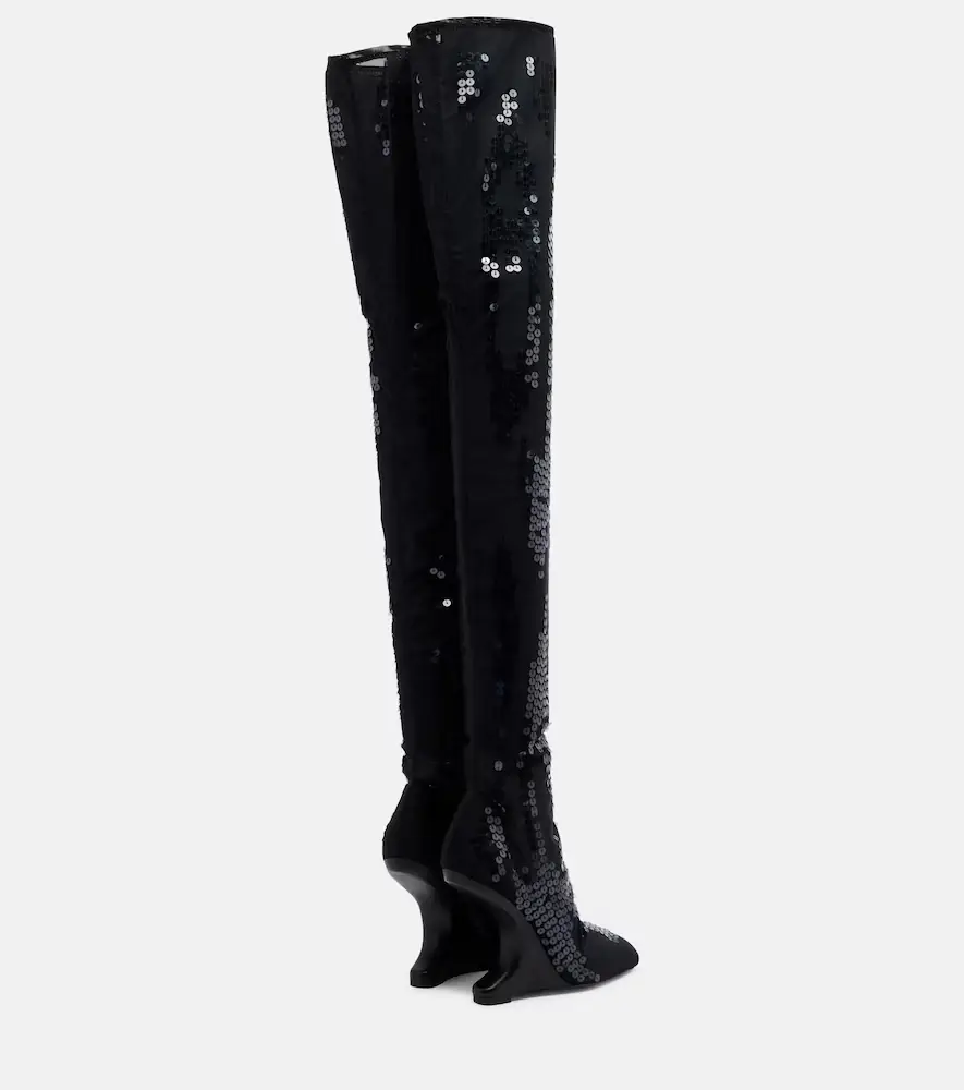 Rick Owens Cantilever embellished leather boots | Thumbnail 3 Rick Owens Cantilever embellished leather boots | Thumbnail 3