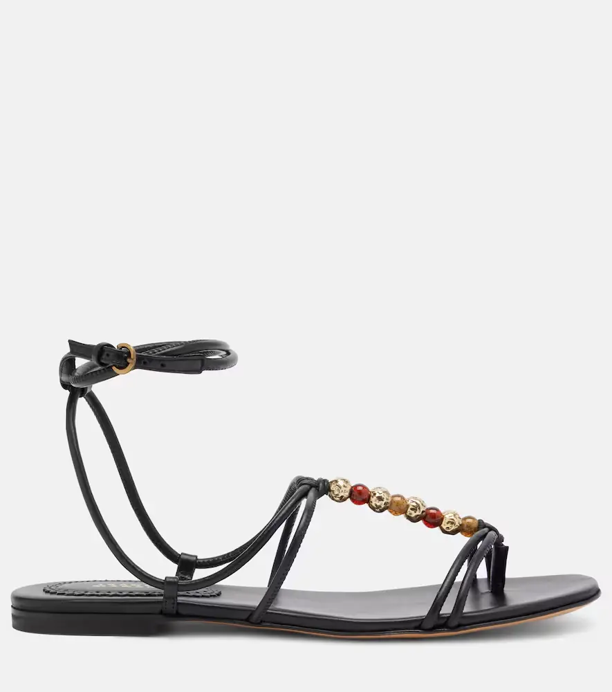 Isabel Marant Yctoria beaded leather sandals | Thumbnail 2 Isabel Marant Yctoria beaded leather sandals | Thumbnail 2