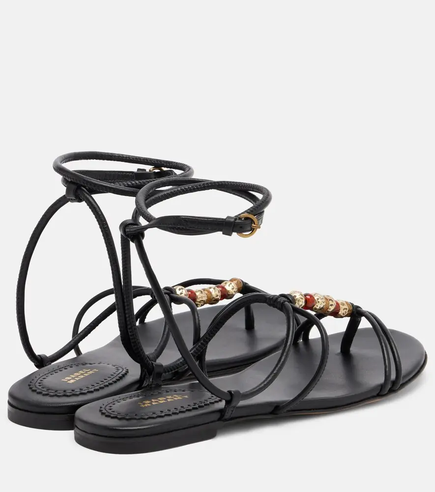 Isabel Marant Yctoria beaded leather sandals | Thumbnail 3 Isabel Marant Yctoria beaded leather sandals | Thumbnail 3