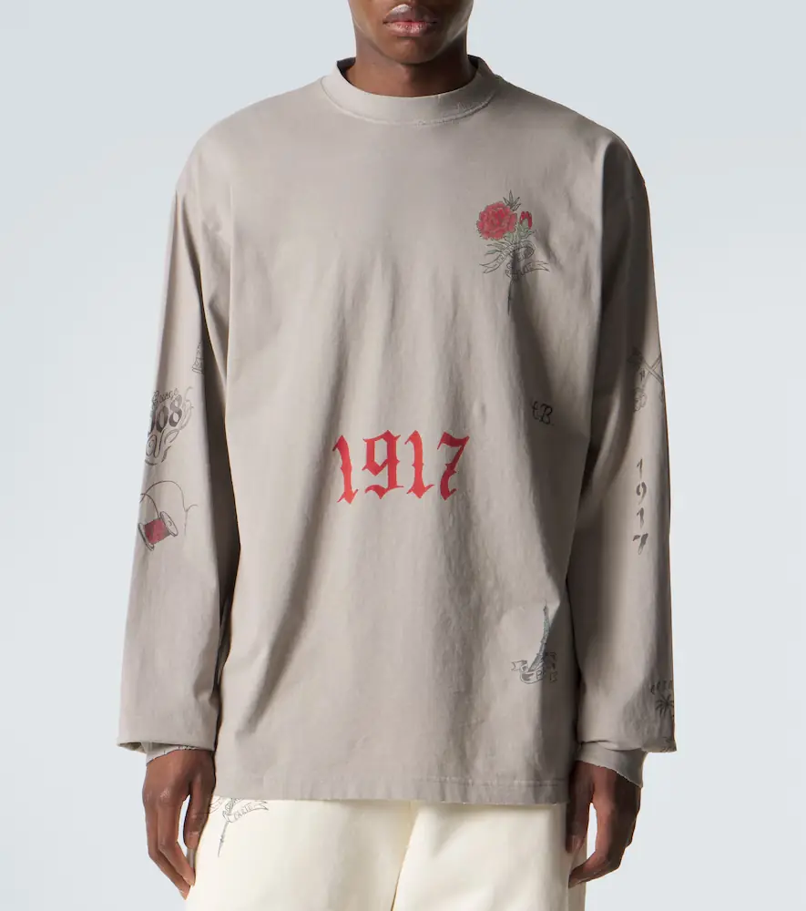 Balenciaga Printed cotton jersey T-shirt | Thumbnail 4