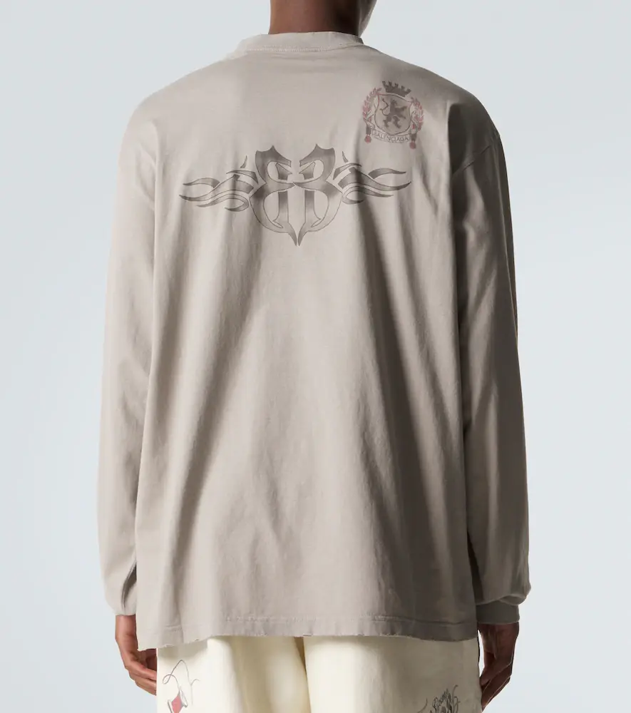Balenciaga Printed cotton jersey T-shirt | Thumbnail 5
