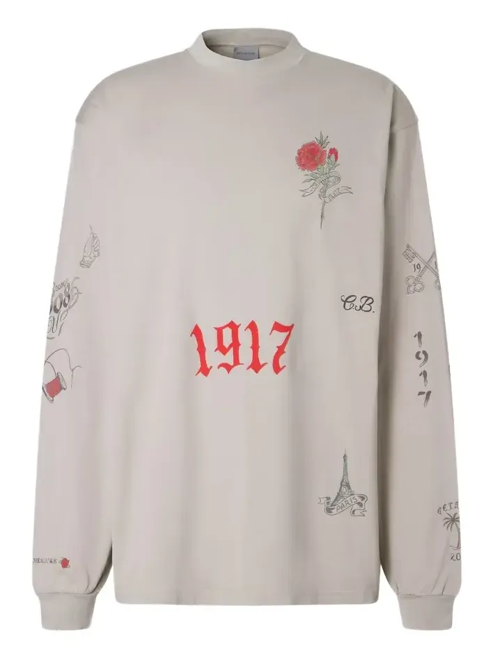 Printed cotton jersey T-shirt Printed cotton jersey T-shirt