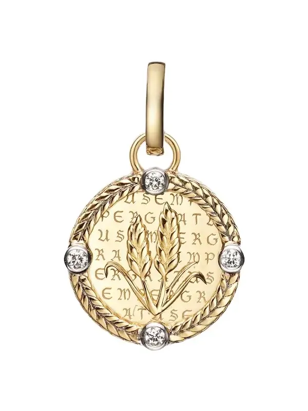 Infinite Gratitude 18kt gold pendant necklace with diamonds