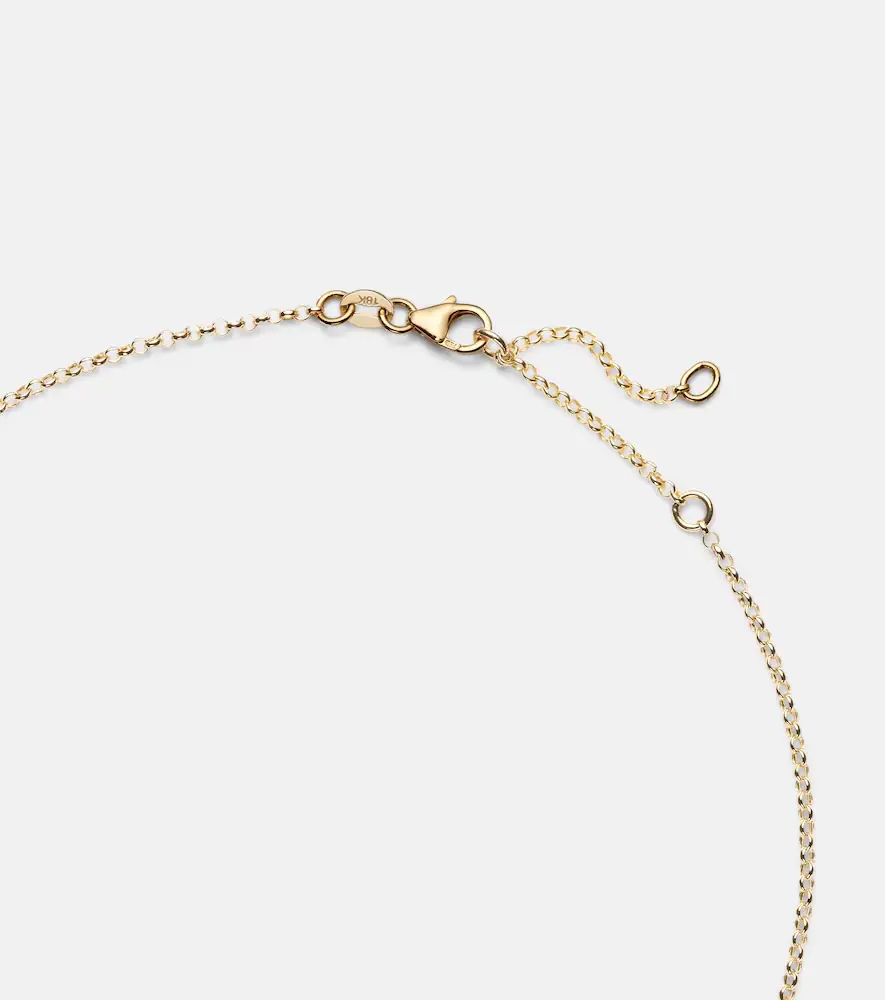 Foundrae Infinite Gratitude 18kt gold pendant necklace with diamonds and sapphires | Thumbnail 5
