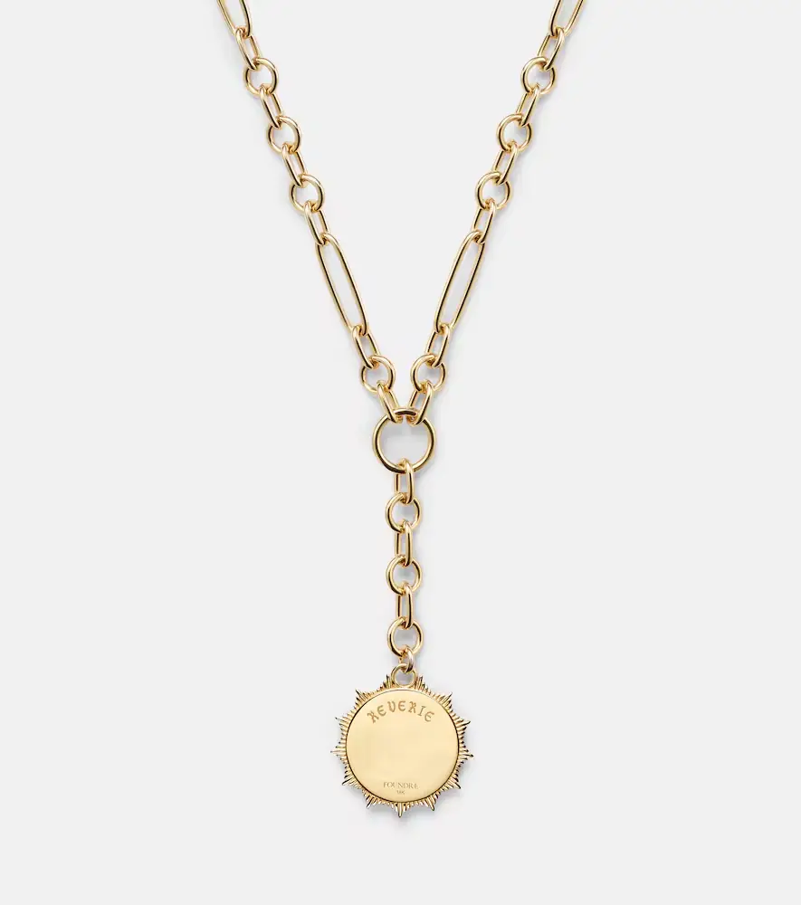 Foundrae Reverie Small 18kt gold pendant necklace with diamonds | Thumbnail 3