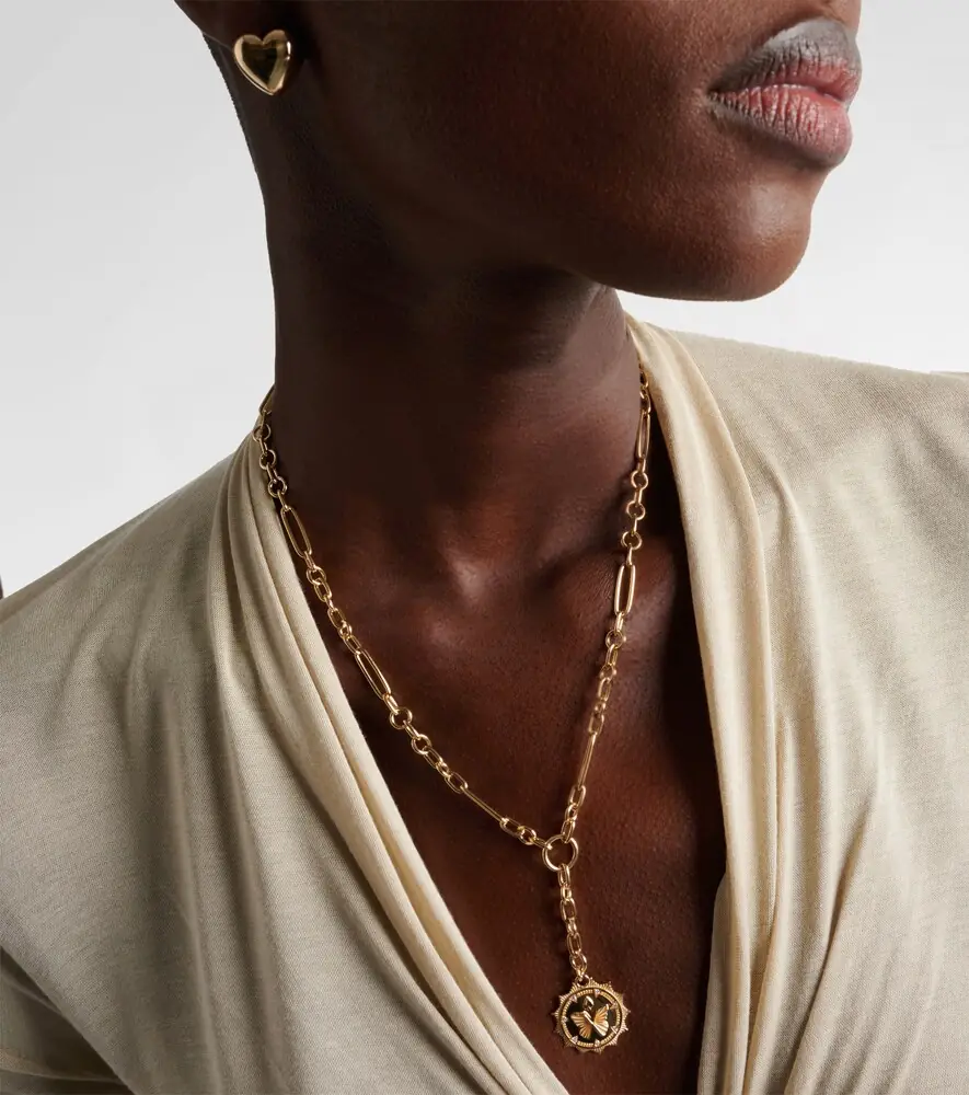 Foundrae Reverie Small 18kt gold pendant necklace with diamonds | Thumbnail 6