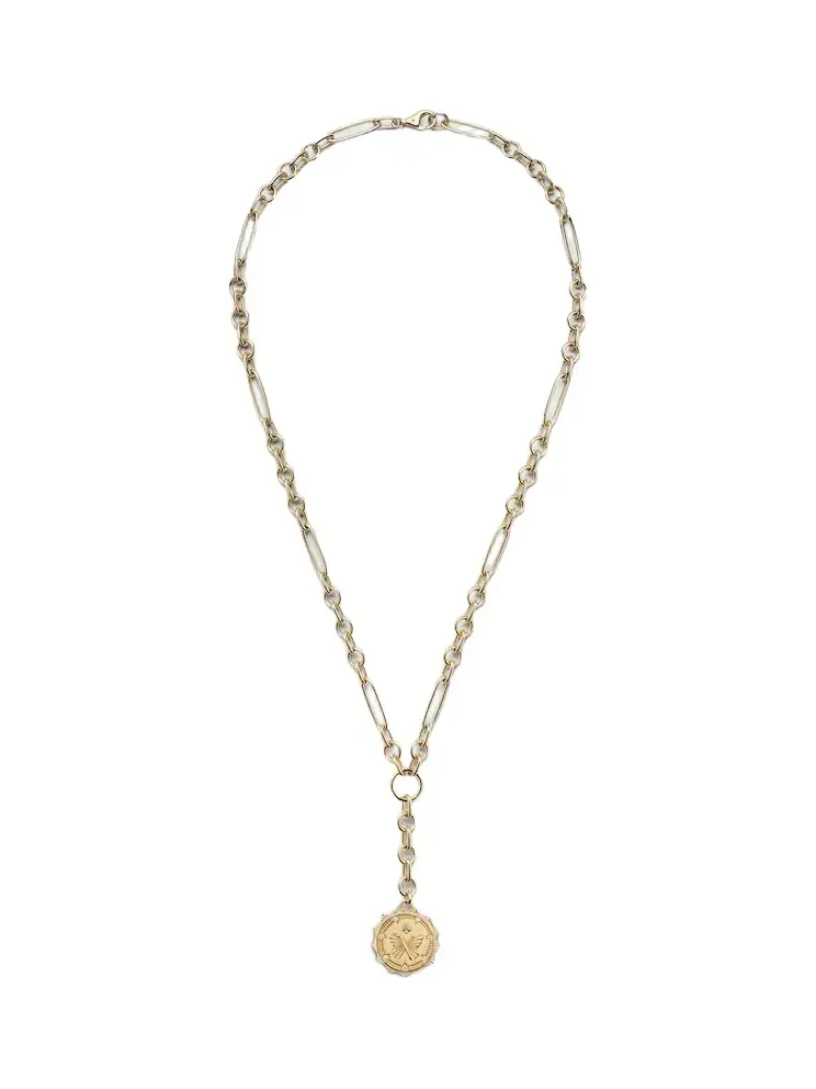 Reverie Small 18kt gold pendant necklace with diamonds Reverie Small 18kt gold pendant necklace with diamonds