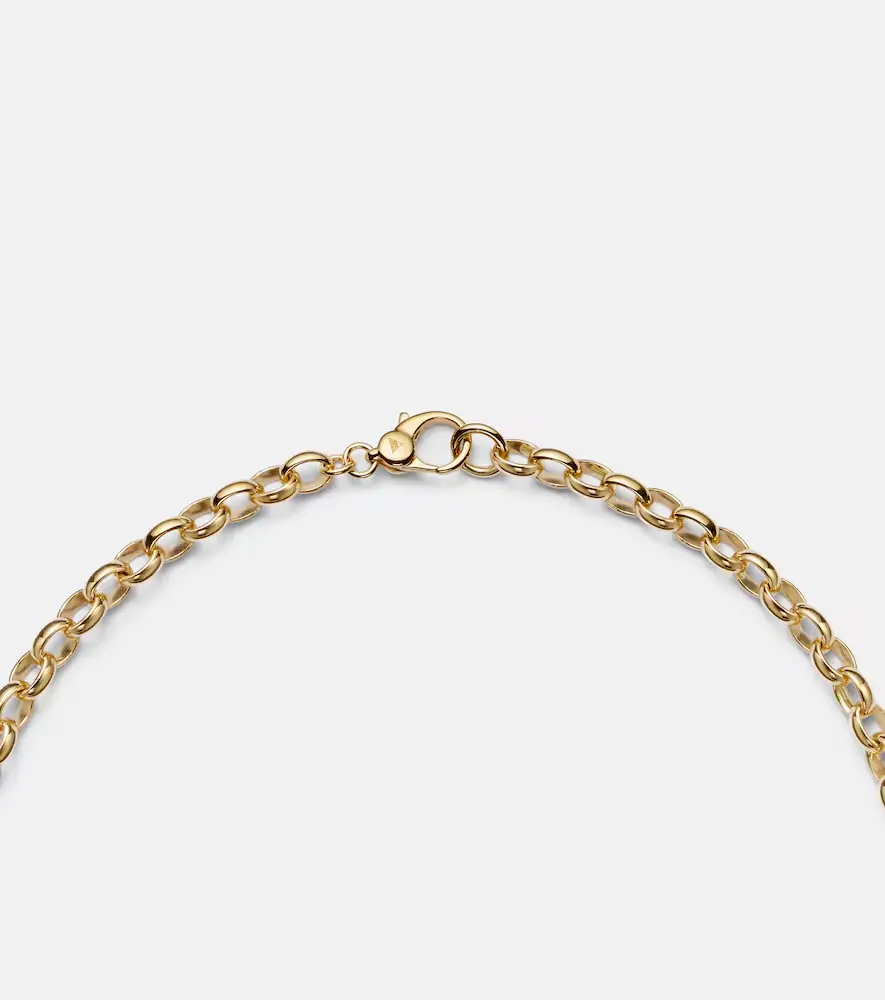 FoundRae Infinite Gratitude 18kt gold pendant necklace with diamond | Thumbnail 3