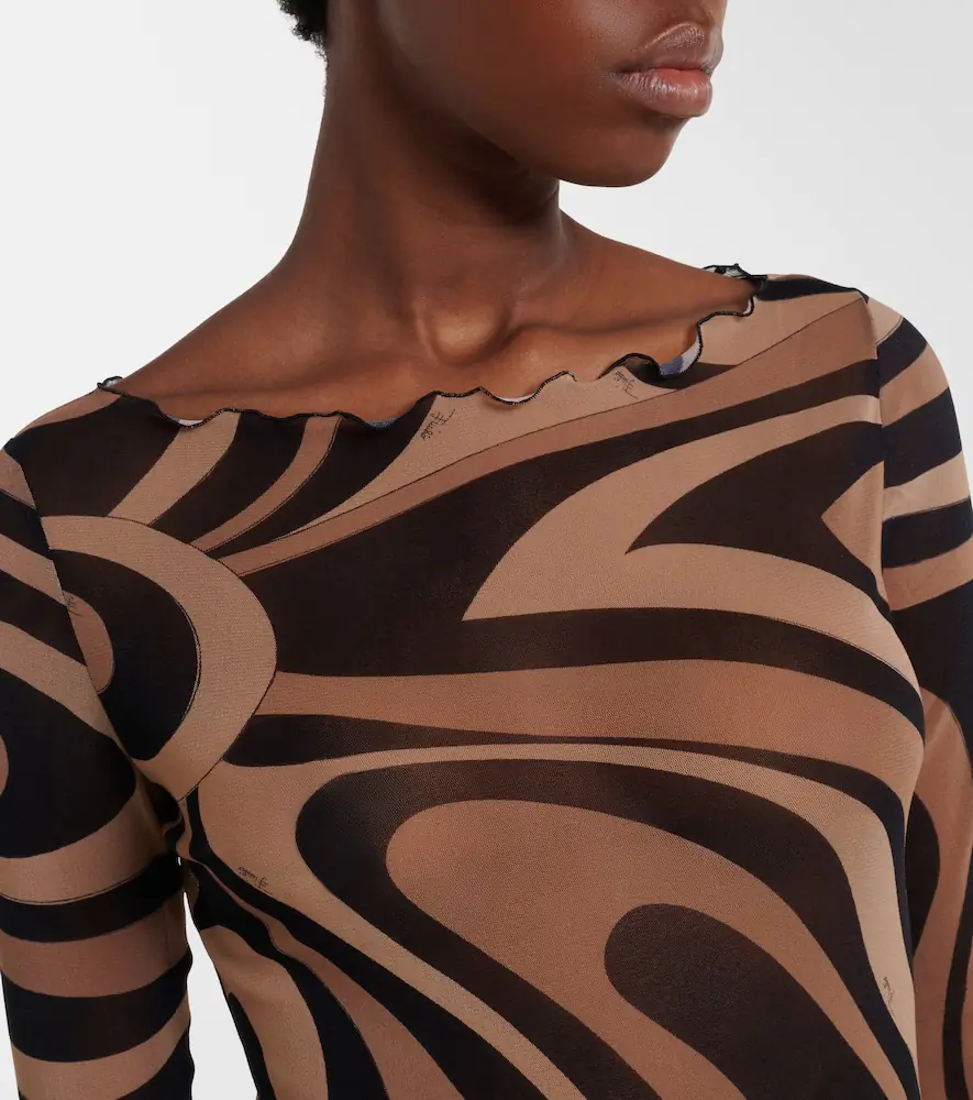 PUCCI Marmo tulle maxi dress | Thumbnail 3