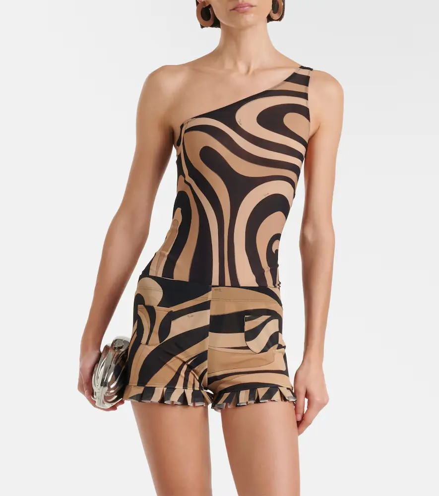 PUCCI Marmo ruffled mesh shorts | Thumbnail 2 PUCCI Marmo ruffled mesh shorts | Thumbnail 2