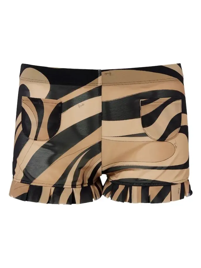 Marmo ruffled mesh shorts