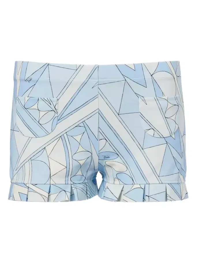 Manuba ruffled jersey shorts