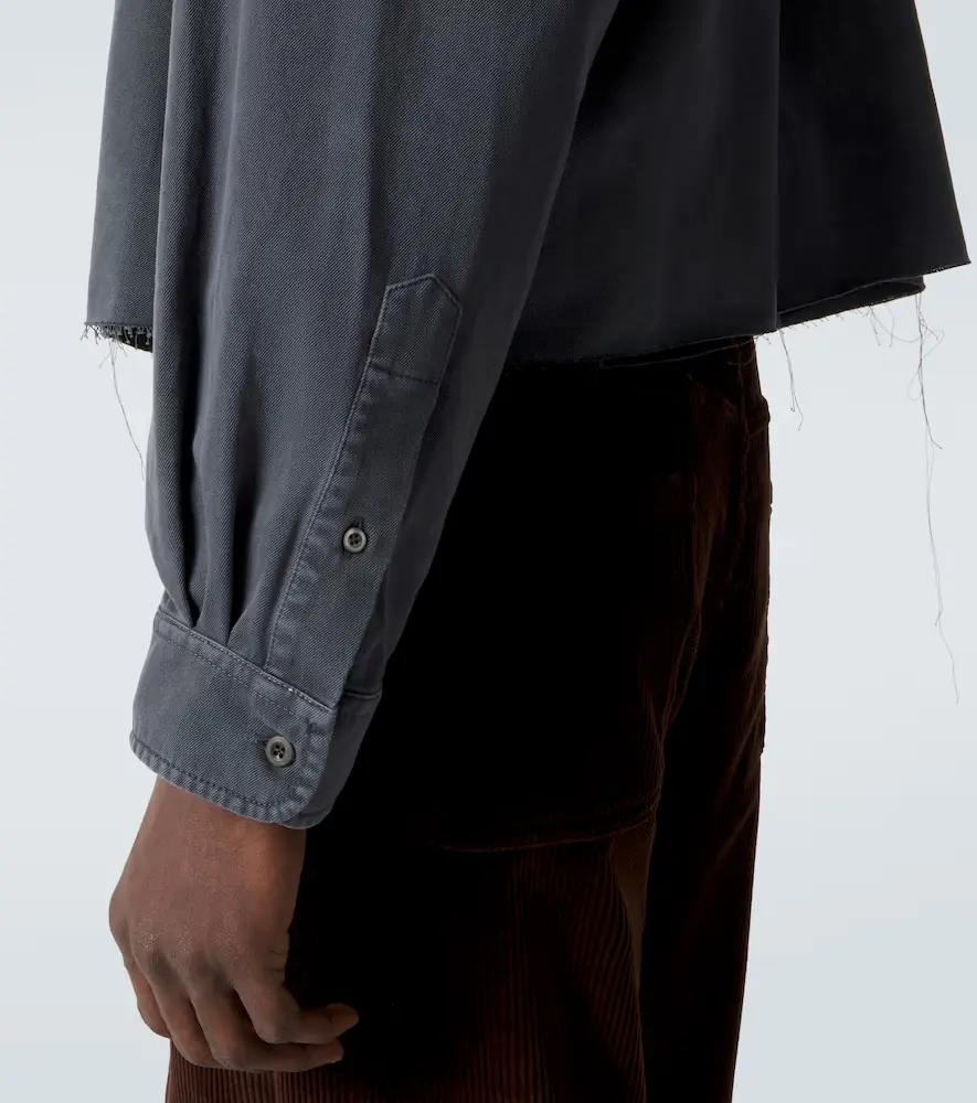 Miu Miu Logo denim shirt | Thumbnail 4 Miu Miu Logo denim shirt | Thumbnail 4