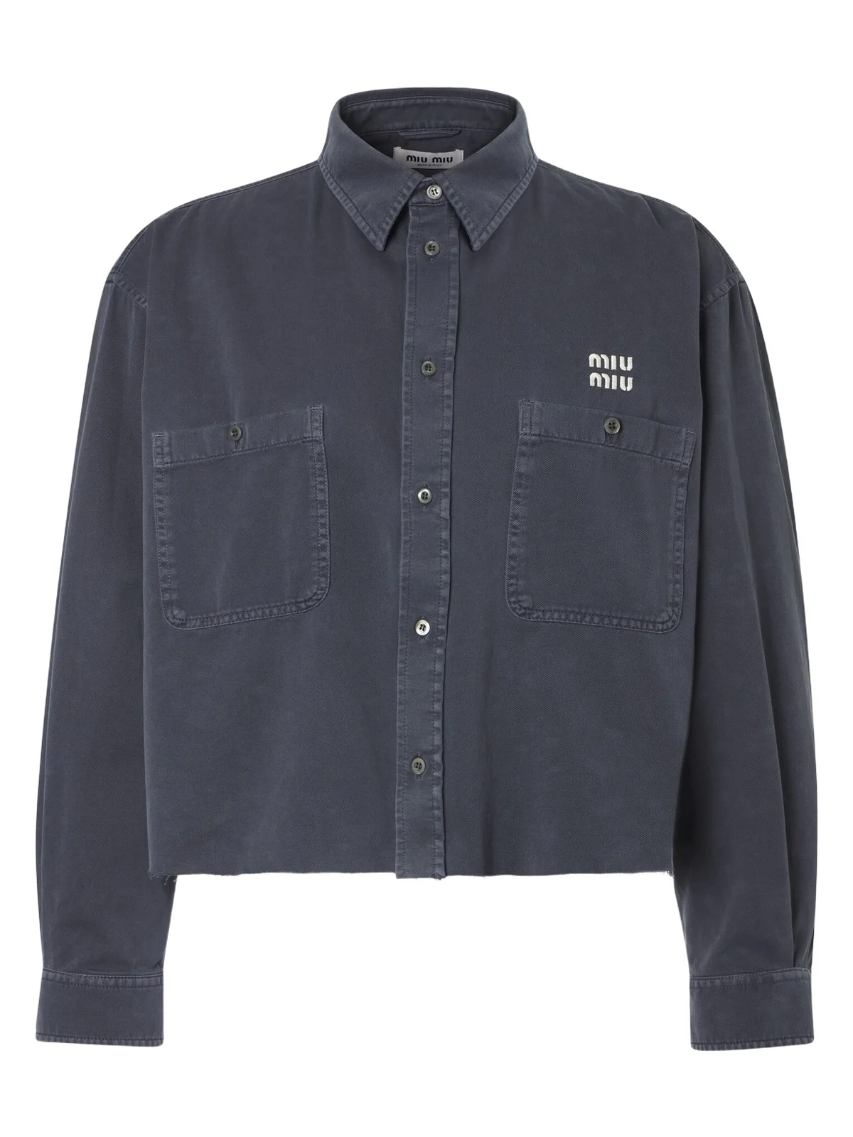 Miu Miu Logo denim shirt