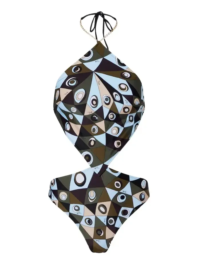 Occhi cutout halterneck swimsuit Occhi cutout halterneck swimsuit
