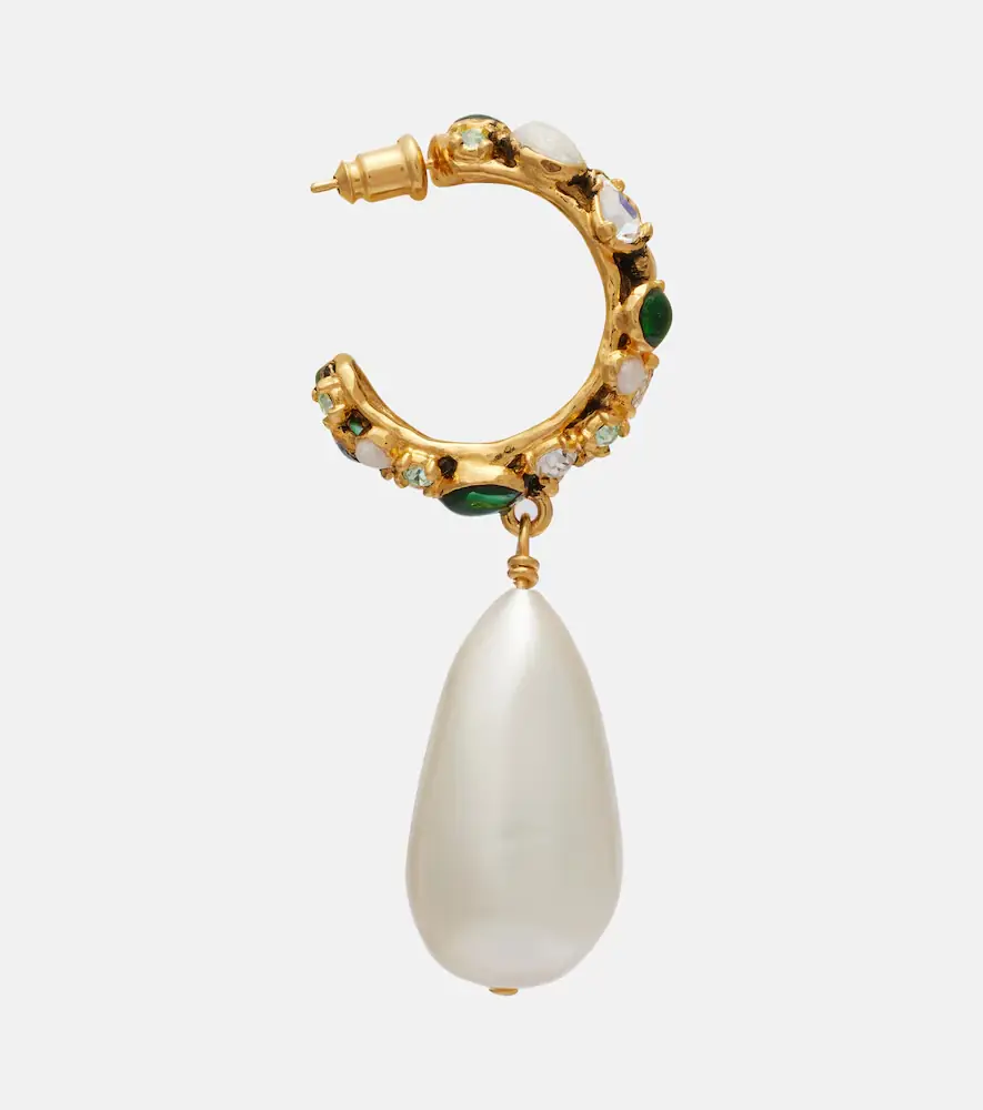 Saint Laurent Embellished drop earrings | Thumbnail 4