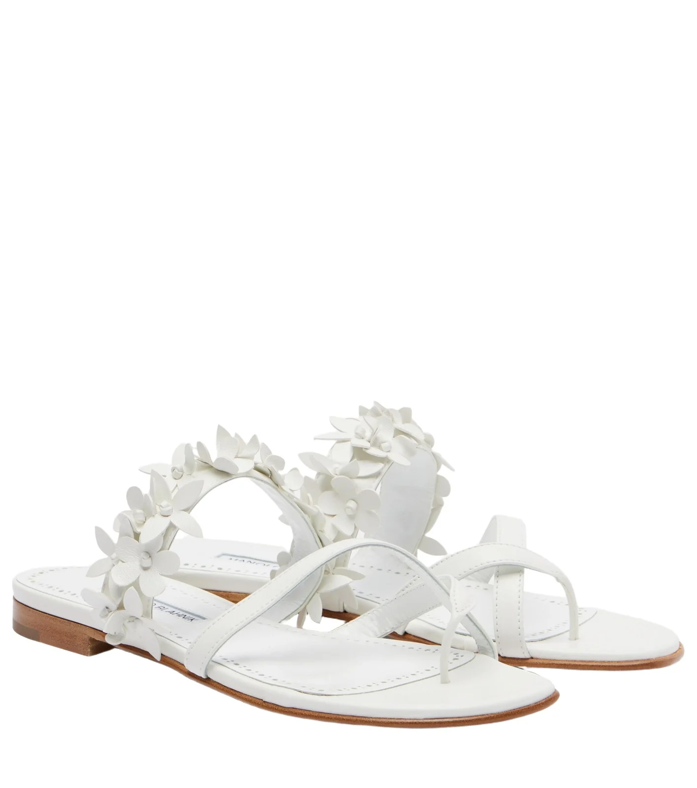 Fiosa appliqué leather thong sandals Fiosa appliqué leather thong sandals