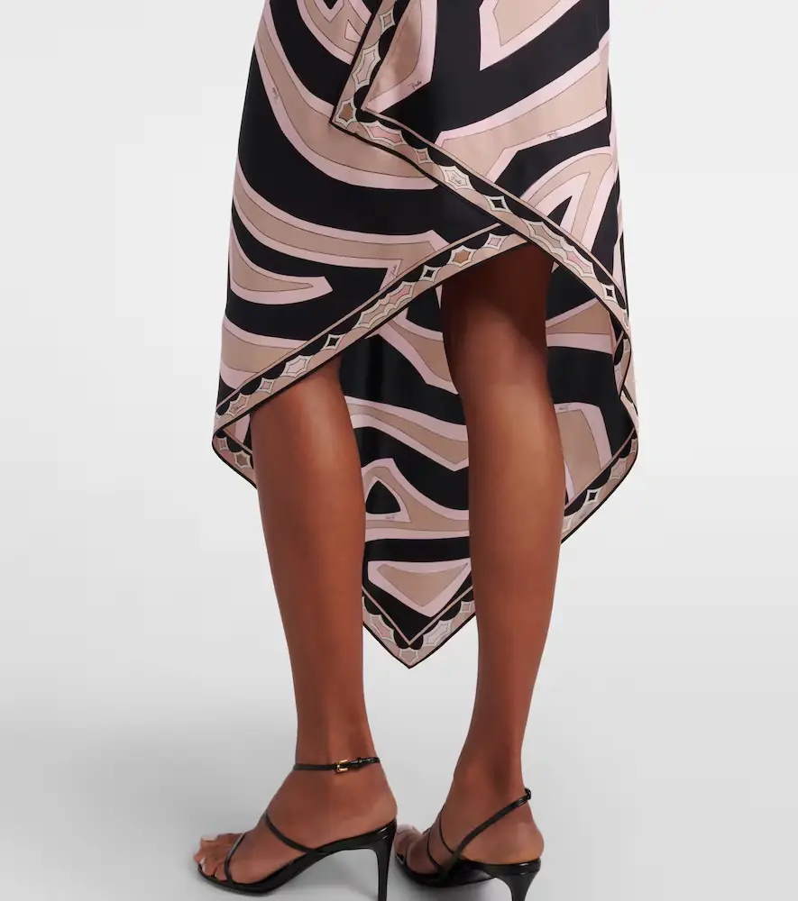 Pucci Labirinto halterneck silk twill midi dress | Thumbnail 5