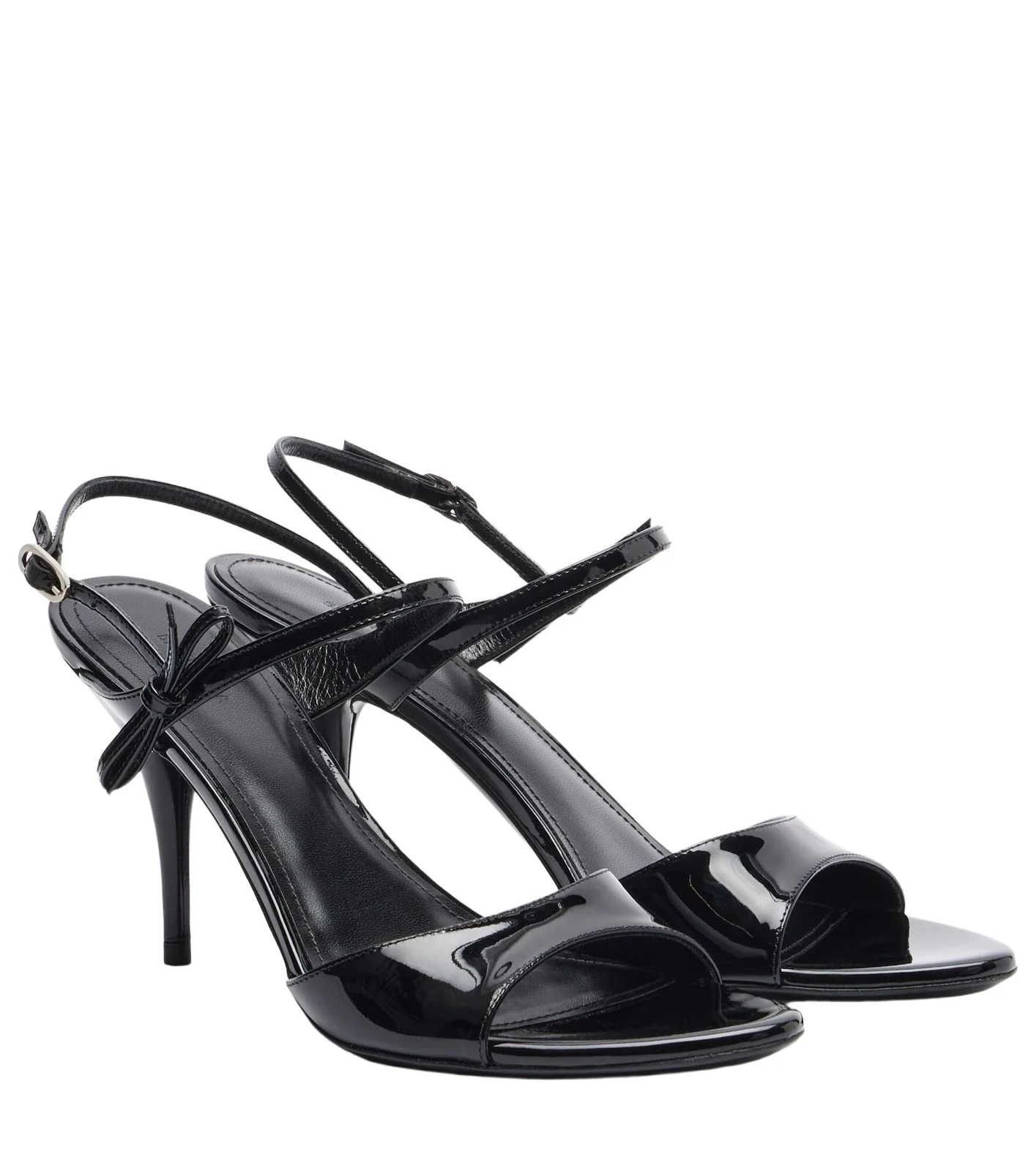 Balenciaga Avenue Bow patent leather sandals