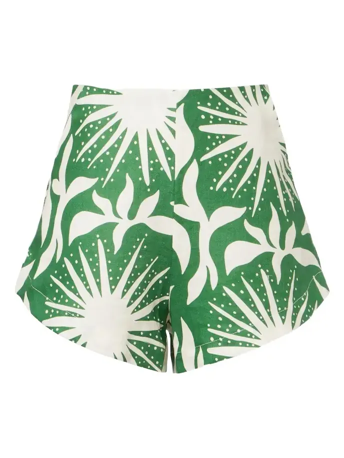 Bahamas printed linen shorts