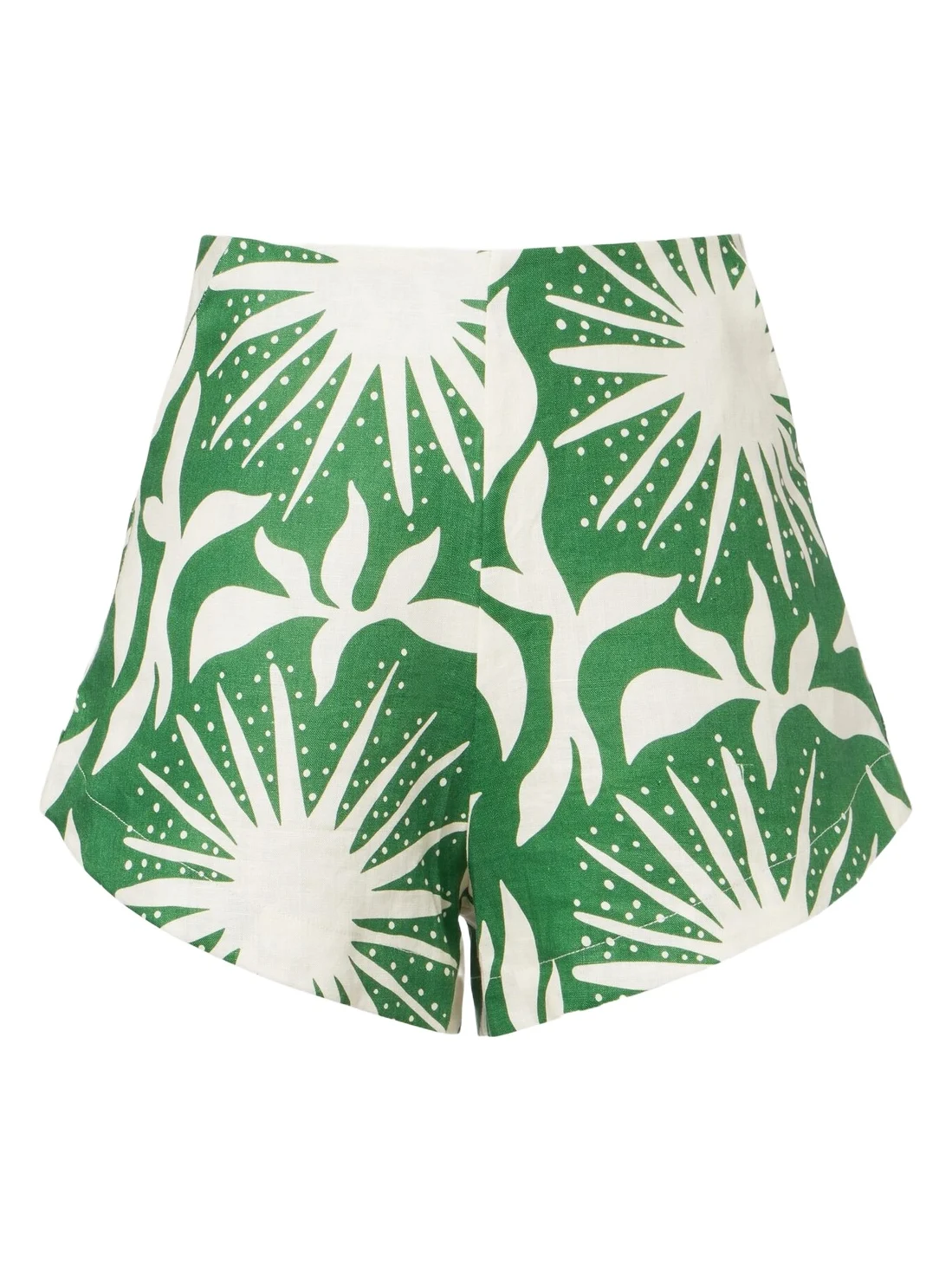 Cala de la Cruz Bahamas printed linen shorts