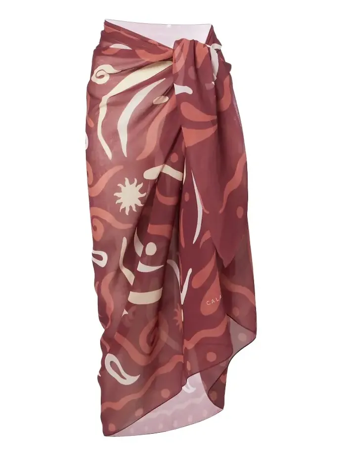 Luana printed beach cover-up Luana printed beach cover-up