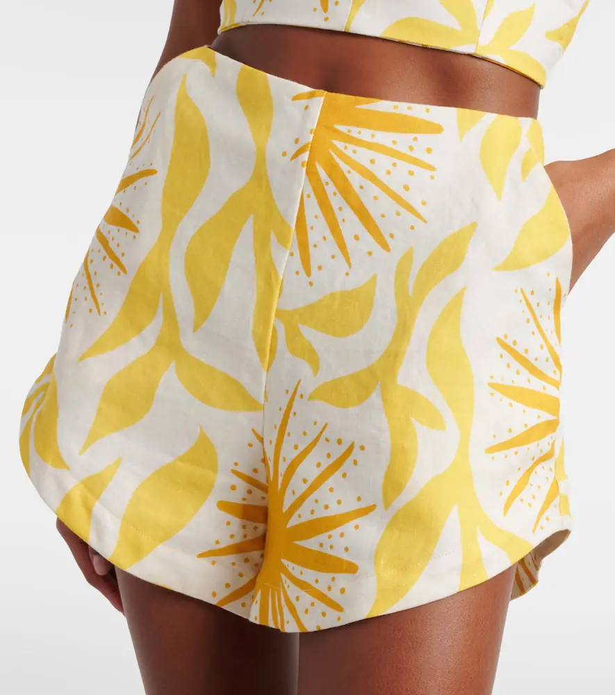 Cala de la Cruz Bahamas printed linen shorts | Thumbnail 3